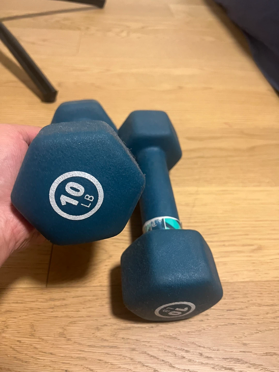 Pair of 10 lb Dumbbells - photo 2