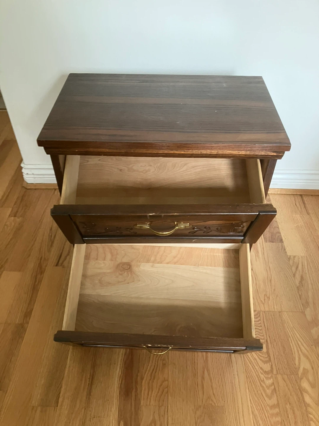 Vintage Two Night Tables with Drawer - photo 2