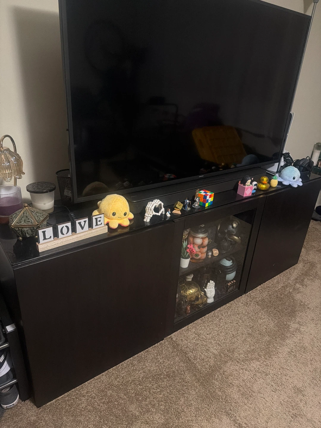 Black Media Console / TV Stand