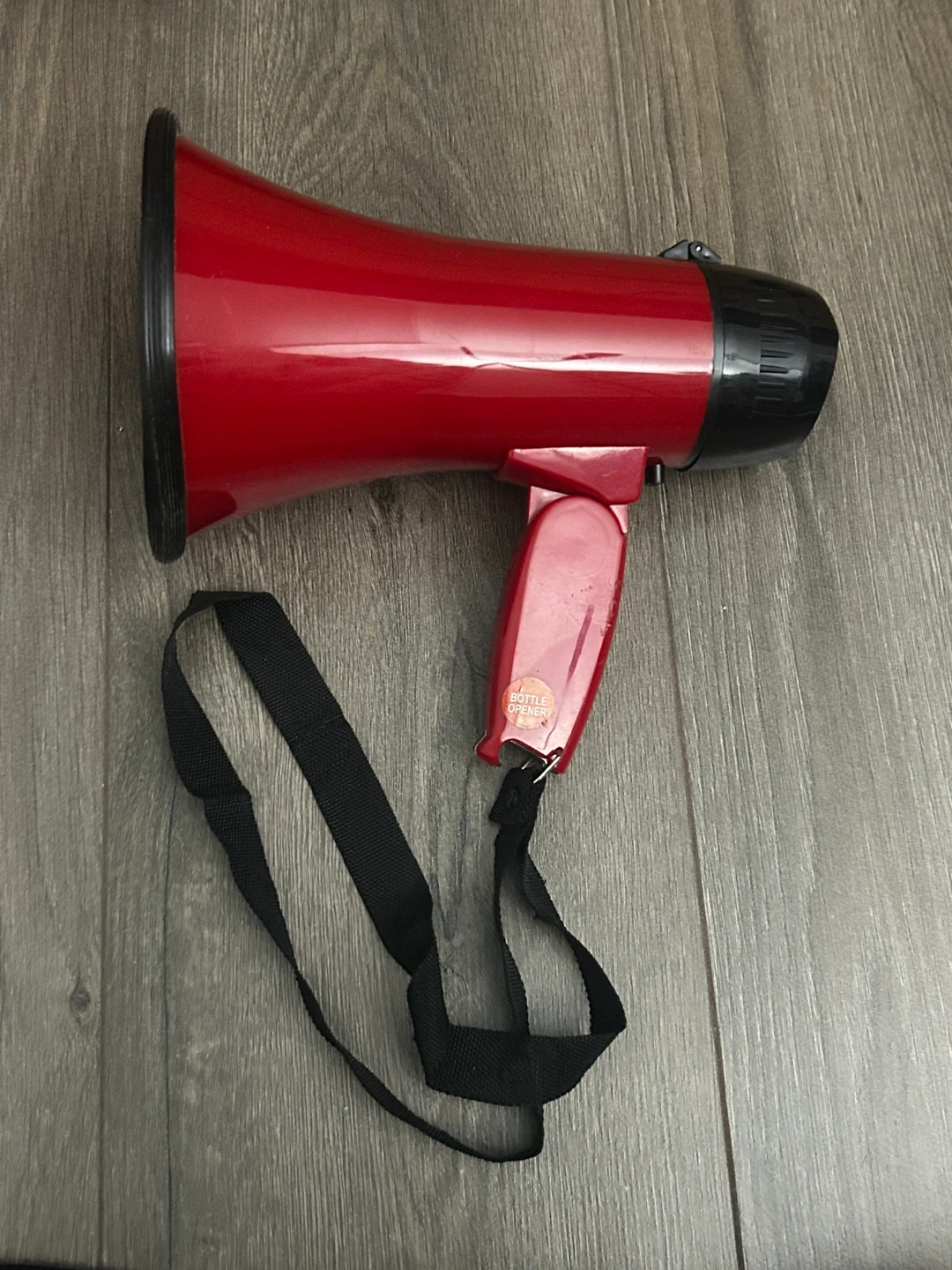 Red Megaphone with Siren Function