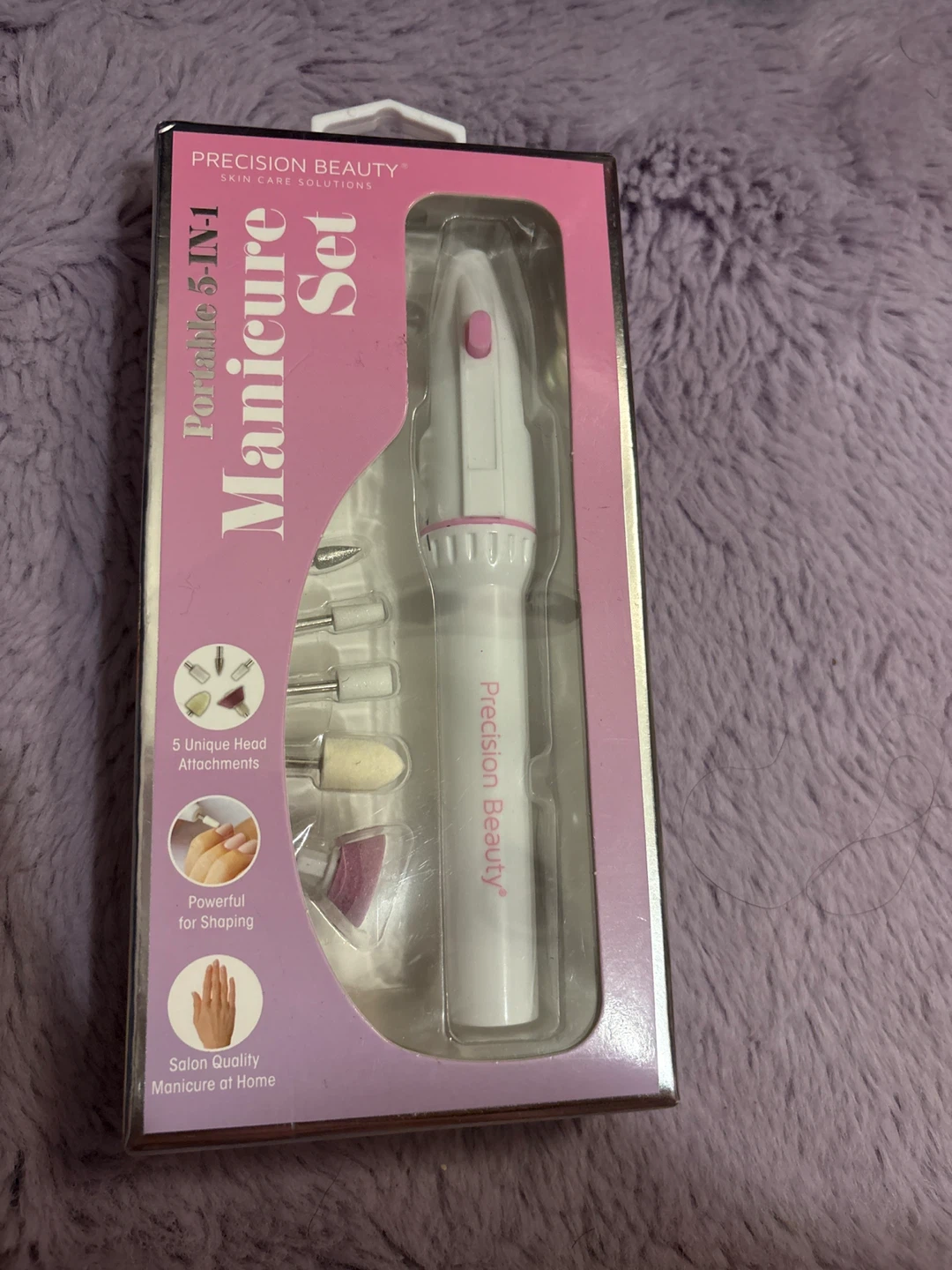 Precision Beauty 5-in-1 Portable Manicure Set