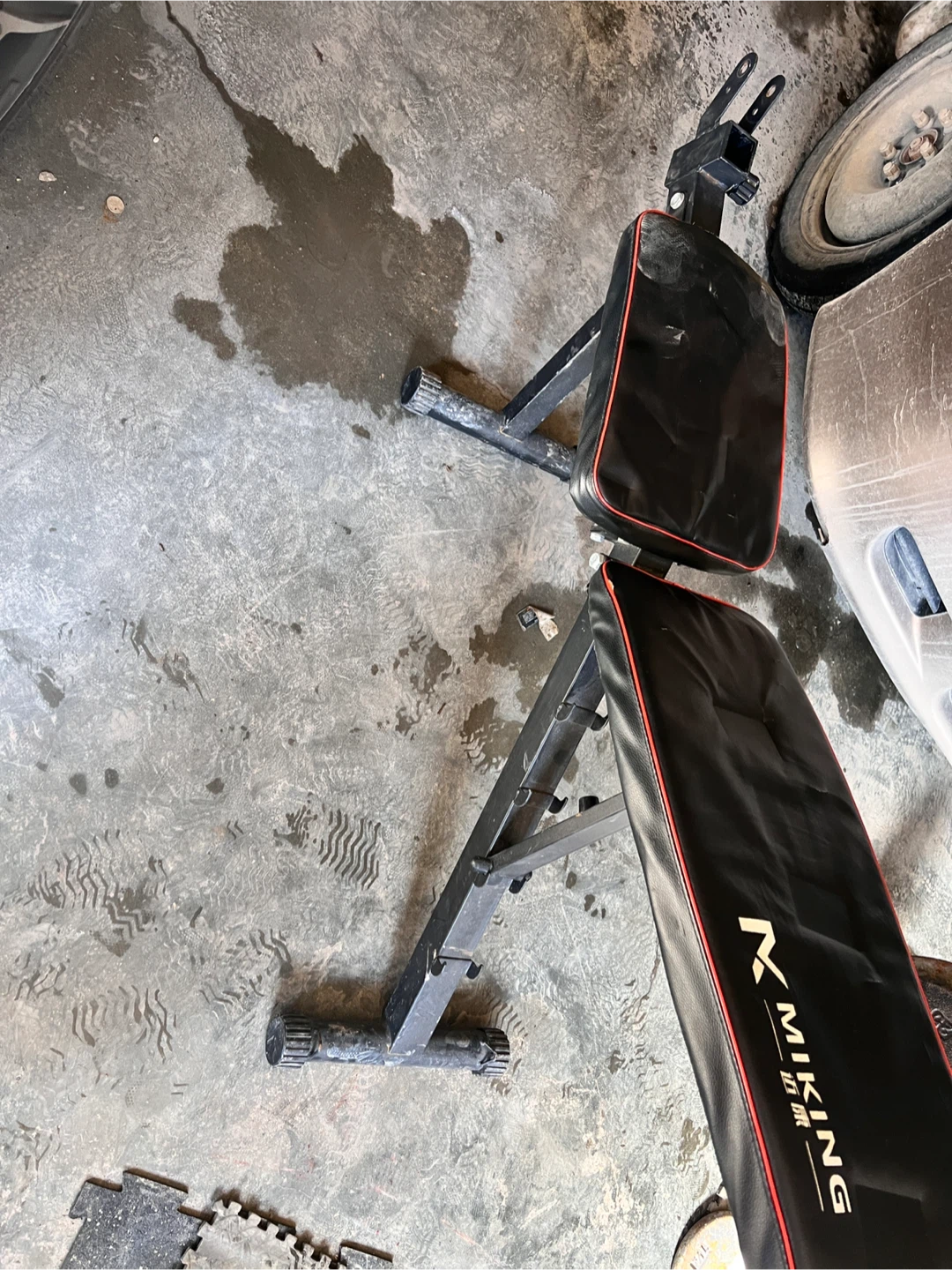 Weights and barbell and bench - photo 2