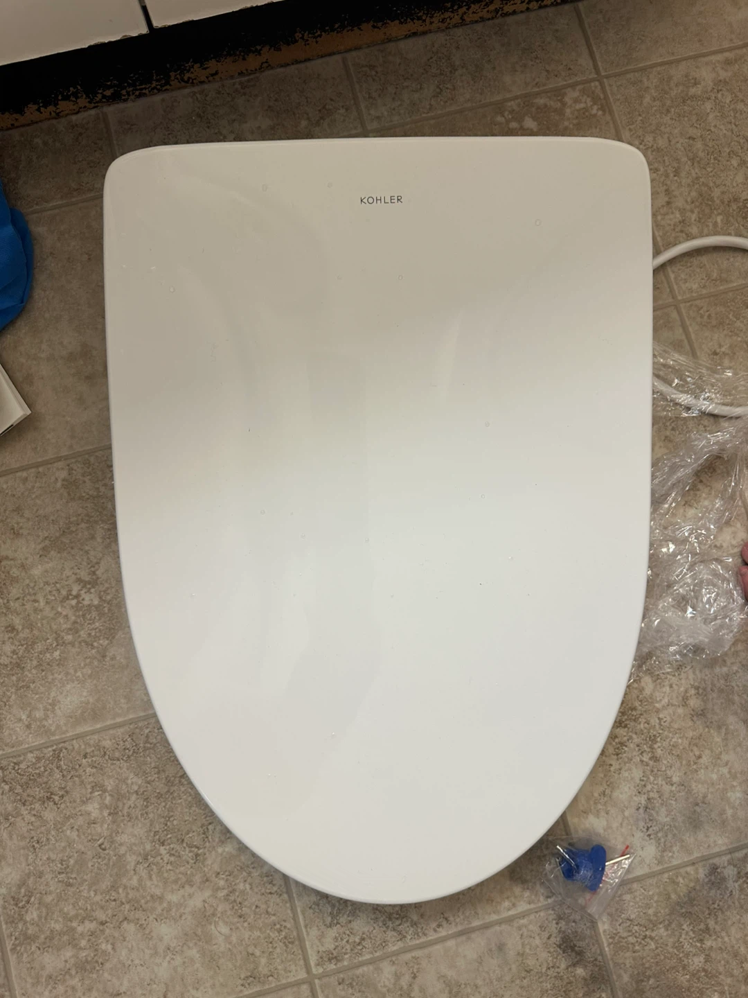 Kohler Elongated bidet toilet seat with remote control K-28119 - photo 3