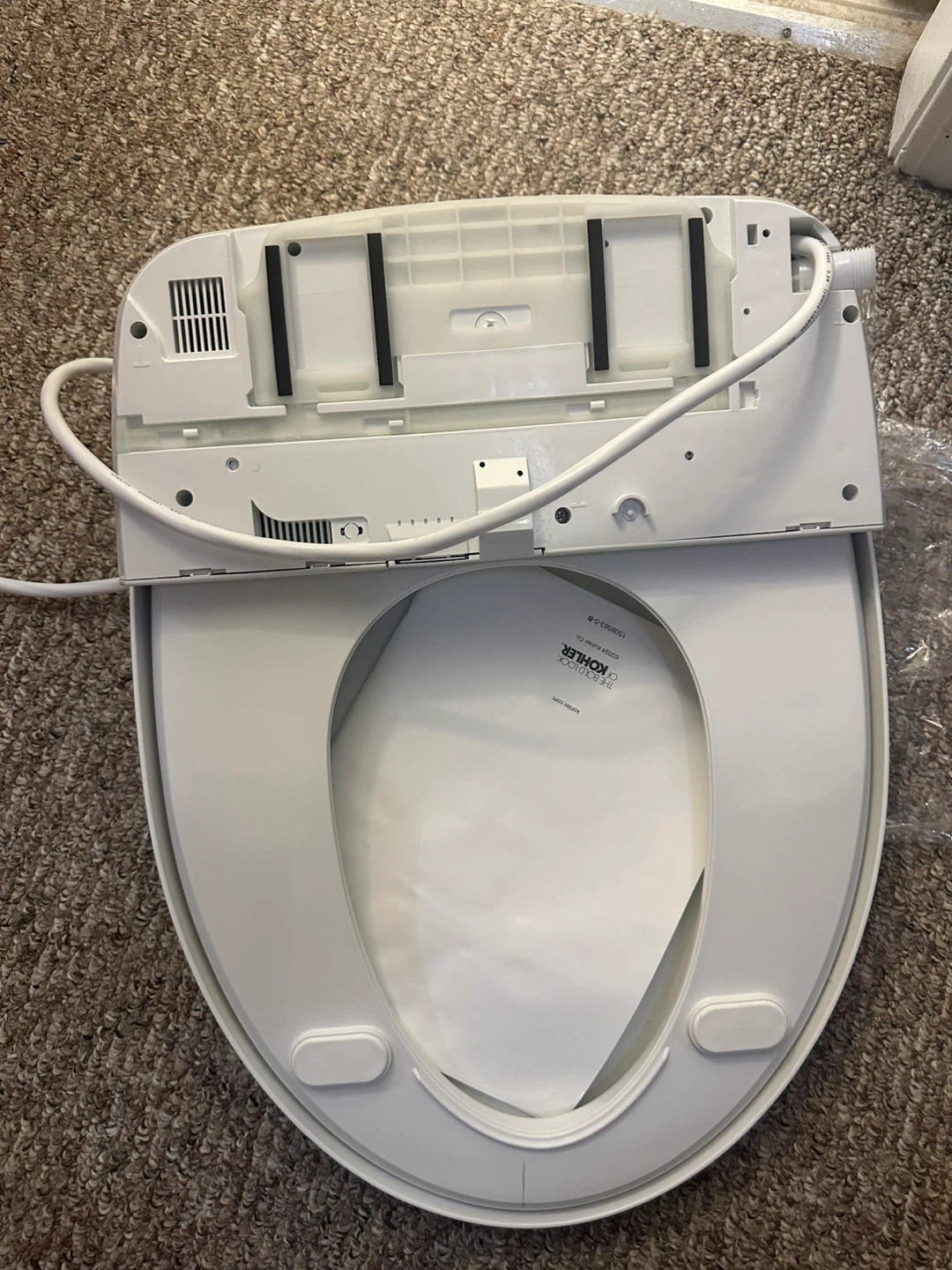 Kohler Elongated bidet toilet seat with remote control K-28119 - photo 2