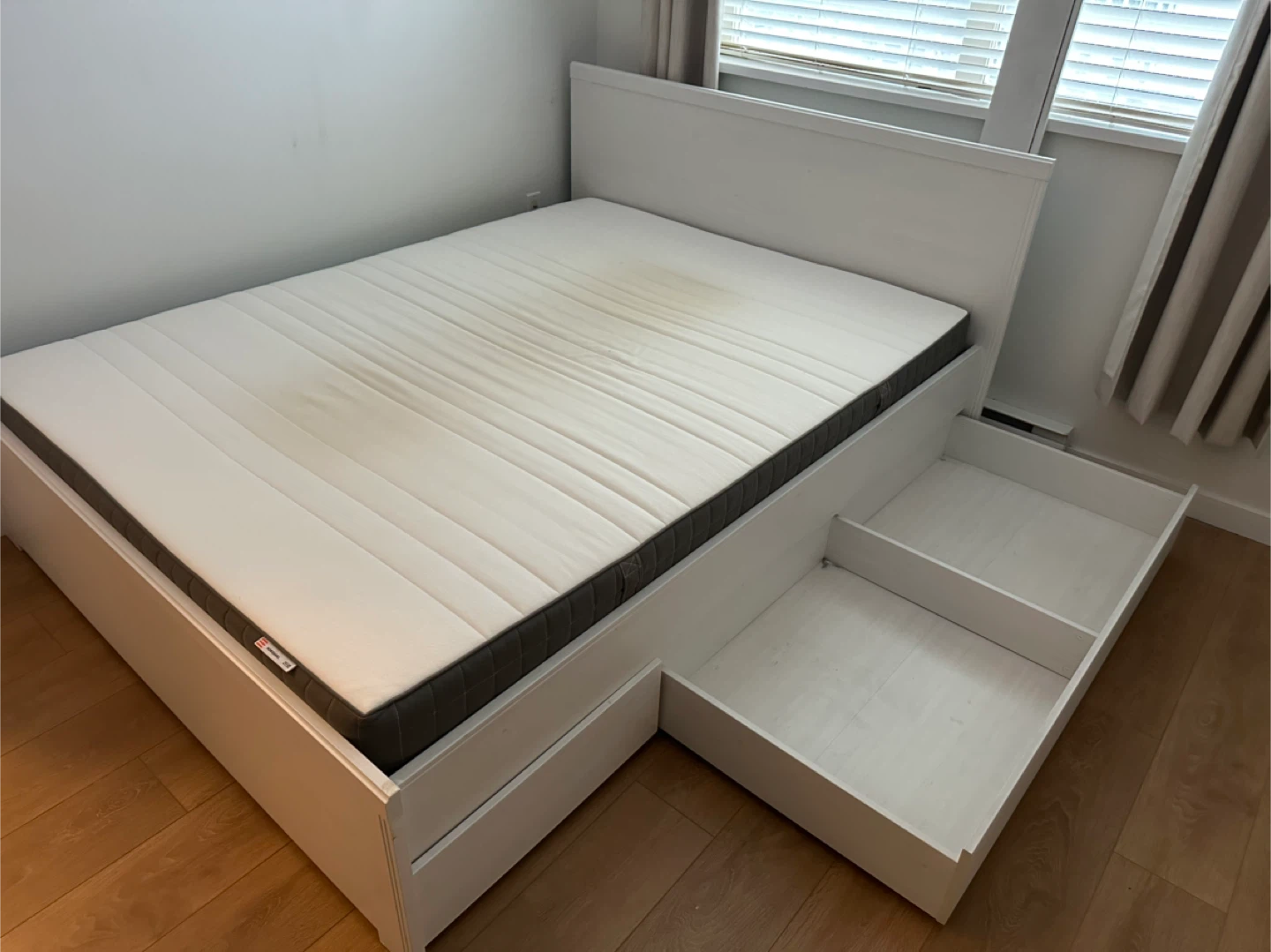 Ikea Double bed frame with drawers *FREE DELIVERY