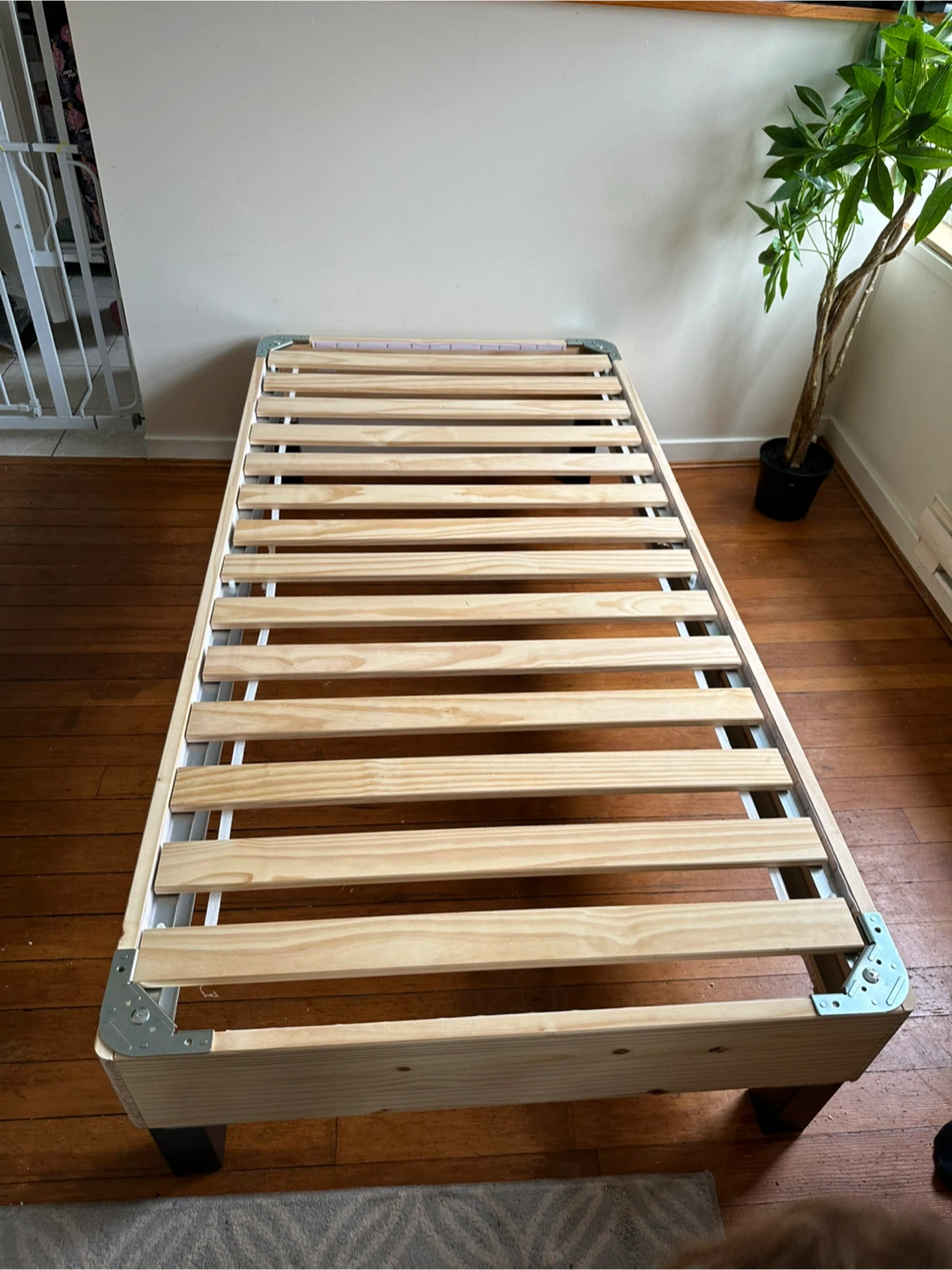 Ikea wood Twin bed frame *FREE DELIVERY