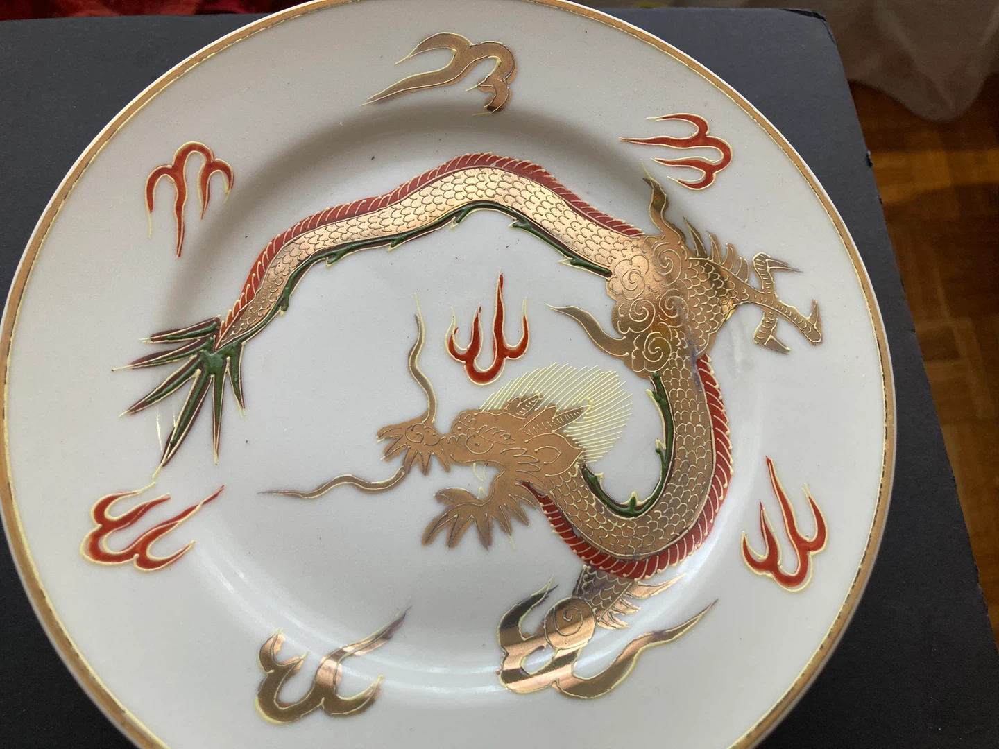 Bone china Gold Dragon tea set for 4 - photo 5