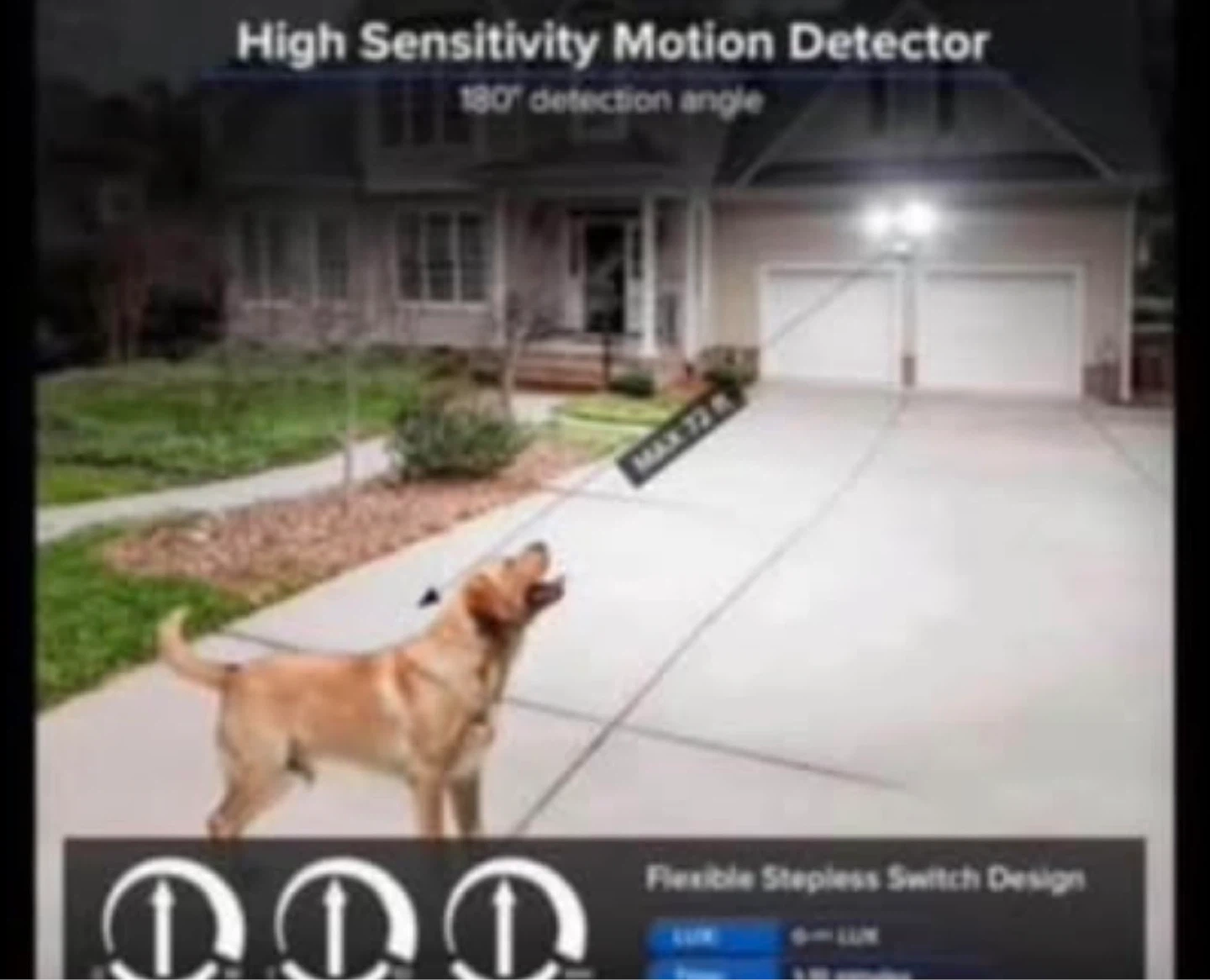 Motion-Activated LED Security Light - photo 3