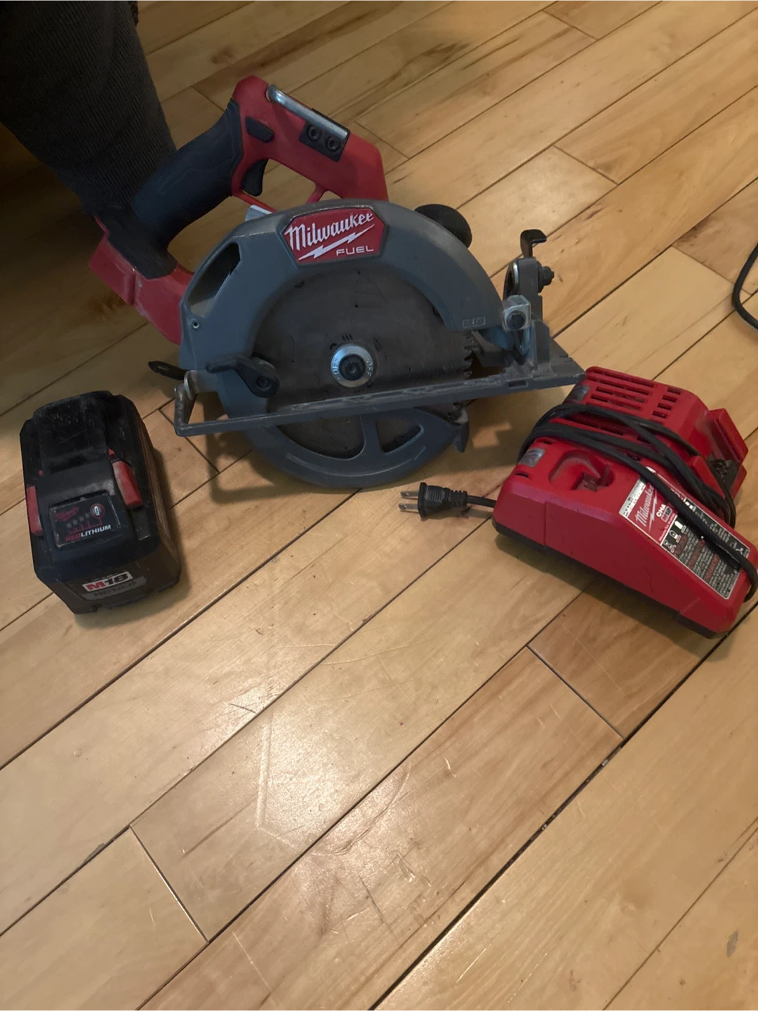 Milwaukee FUEL Circular Saw with Battery and Charger