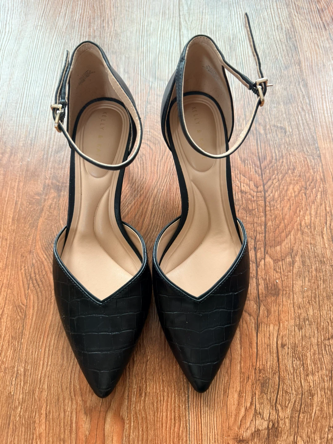 Kelly & Katie Women's Poleny Pump Black Heels Size 8.5M