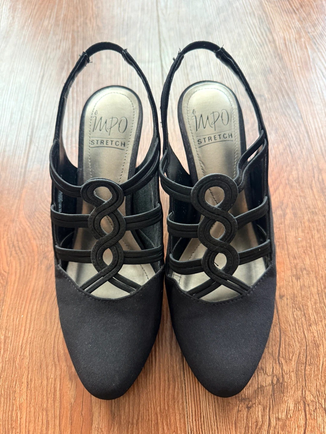 Impo Valma Stretch Pump Heels Size 8M Black
