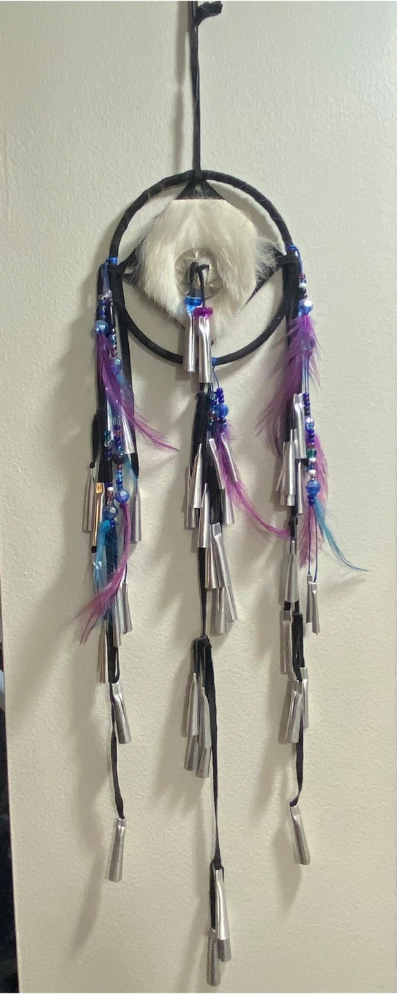 Handmade Dreamcatcher with Feathers and Beads