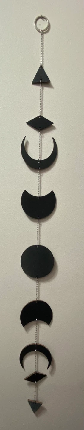 Black Moon Phase Wall Hanging