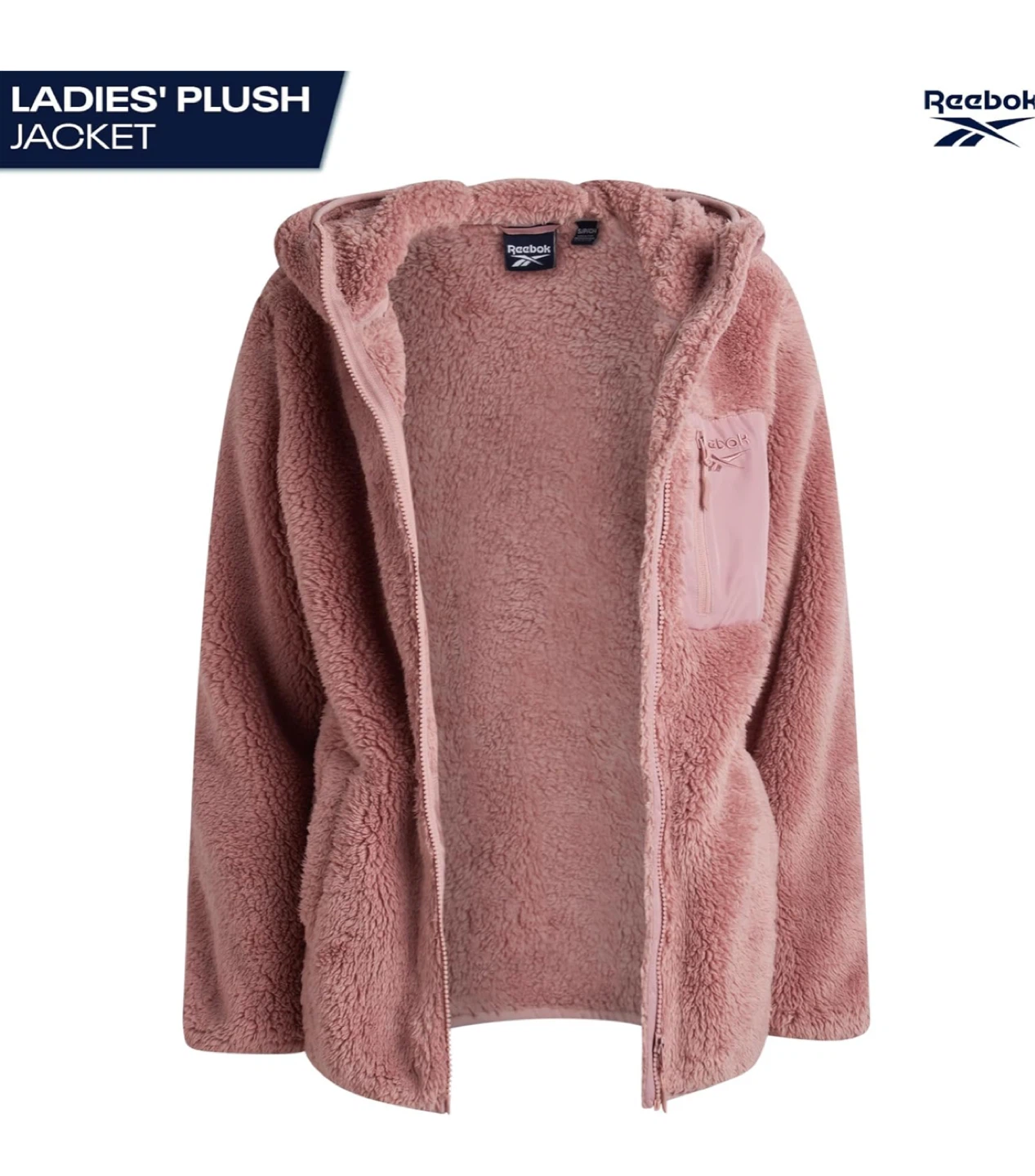 Reebok Ladies' Plush Sherpa Fleece Jacket - photo 2