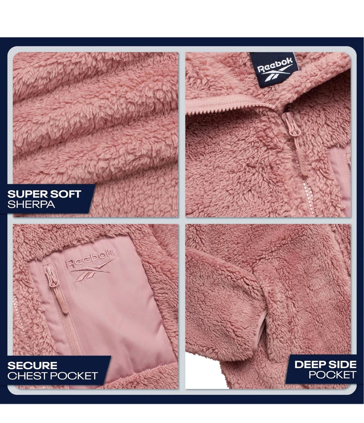 Reebok Ladies' Plush Sherpa Fleece Jacket - photo 3
