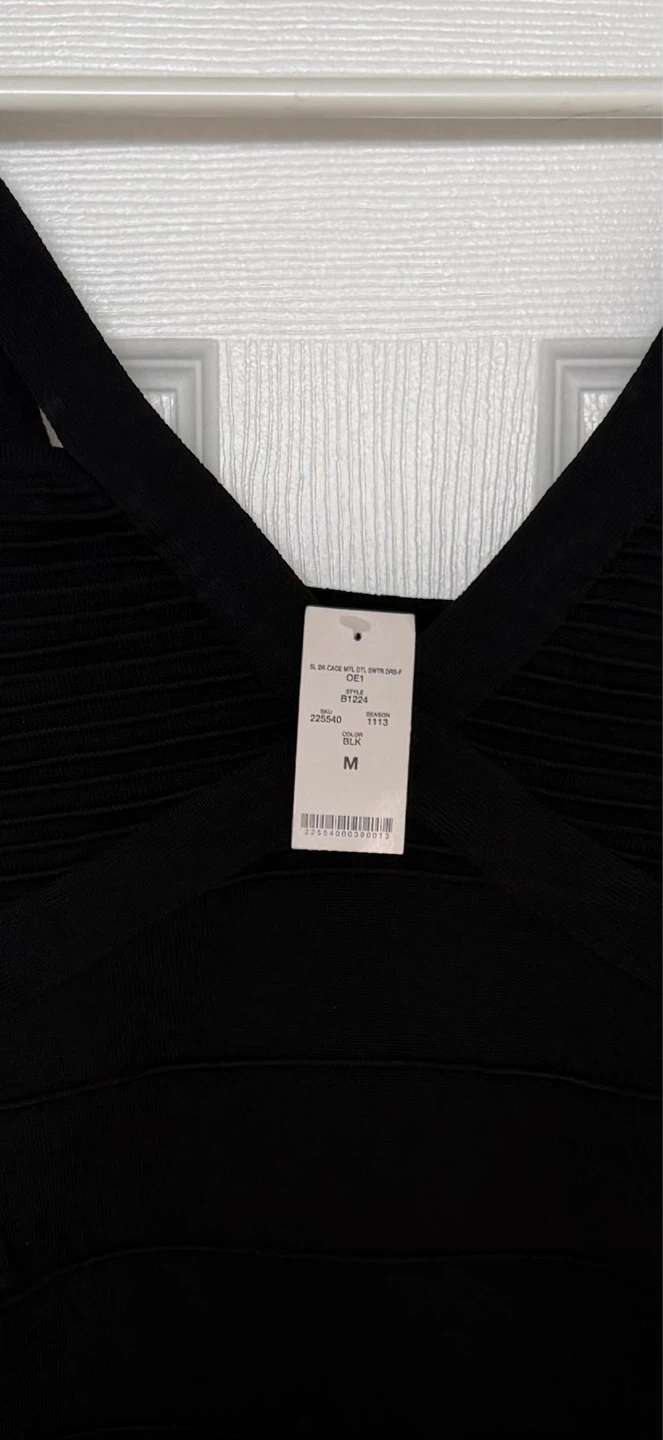 Bebe Black Dress with Gold - photo 3