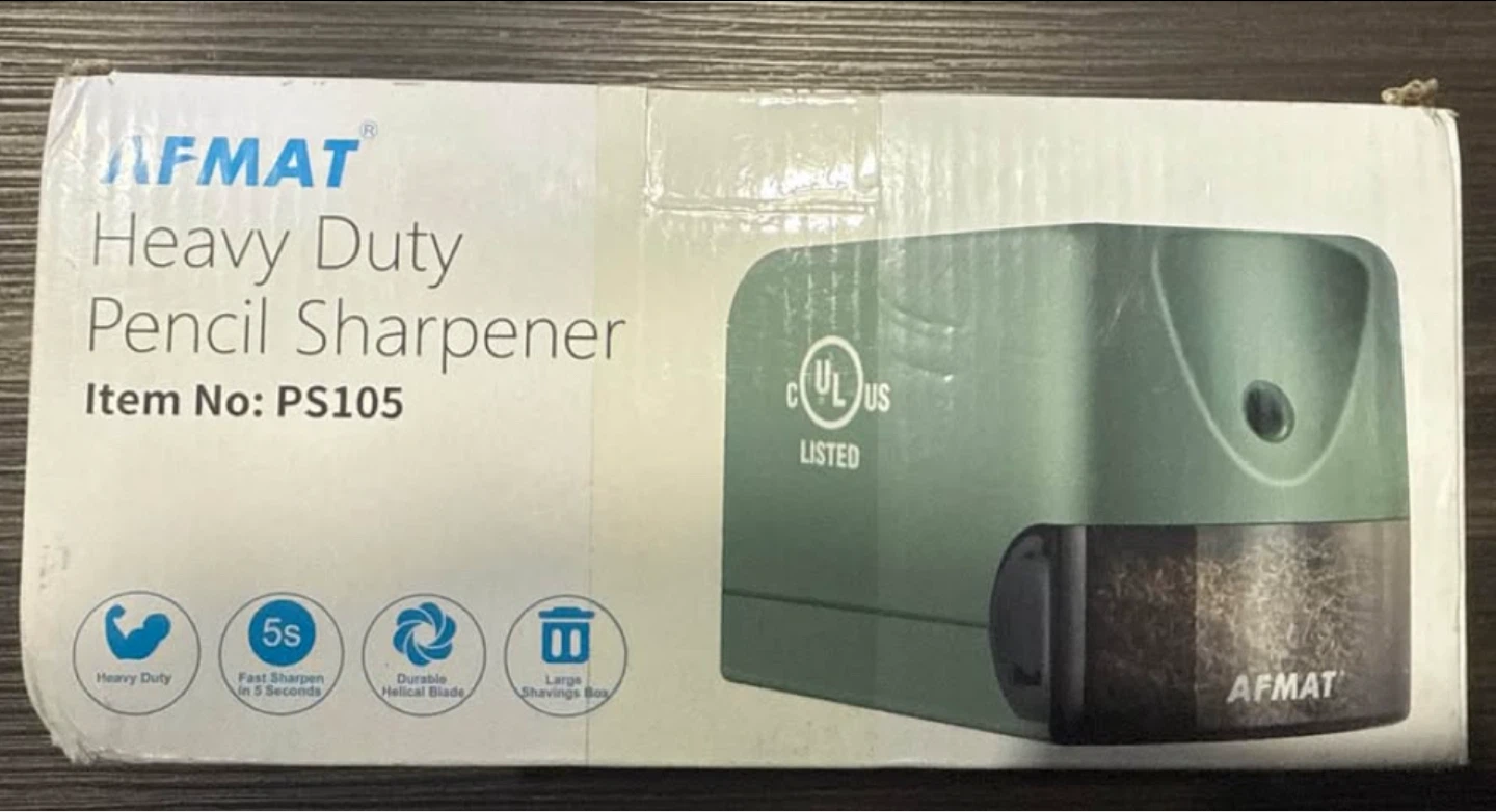 Electric Pencil Sharpener Heavy Duty,  for Classroom, UL Listed