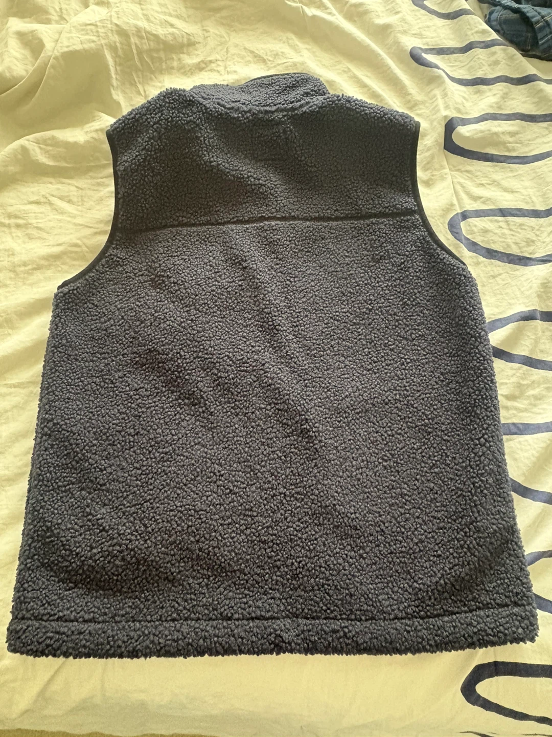 LE ALFRÉ Fleece Vest - Navy, Size M - photo 5
