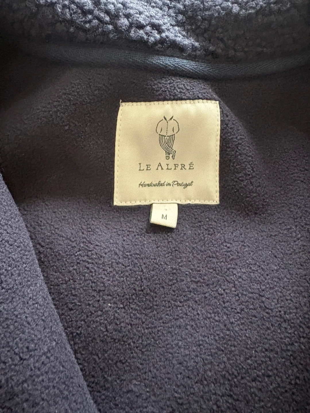 LE ALFRÉ Fleece Vest - Navy, Size M - photo 2