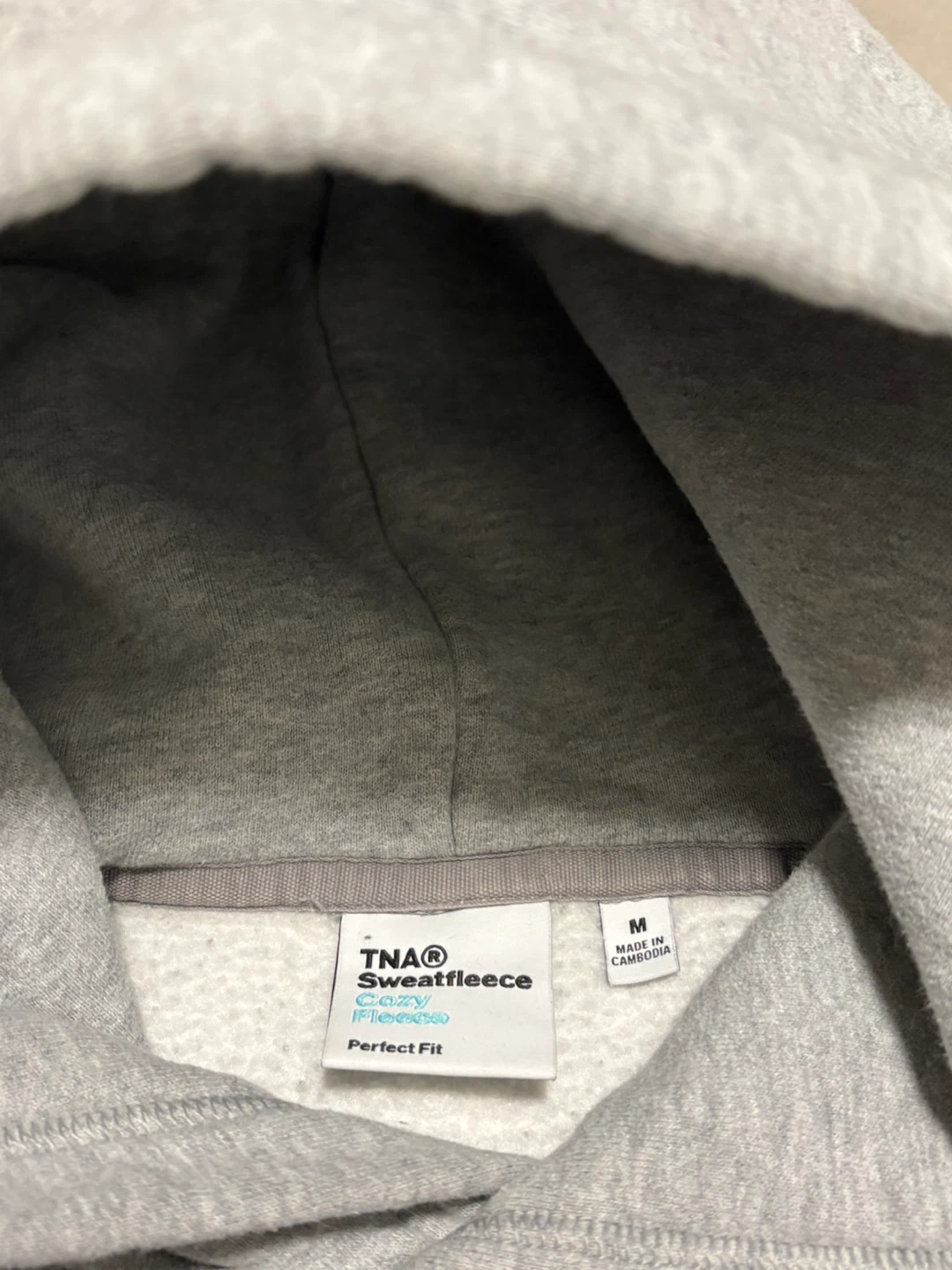TNA® Sweatfleece Hoodie - Grey, Size M - photo 3