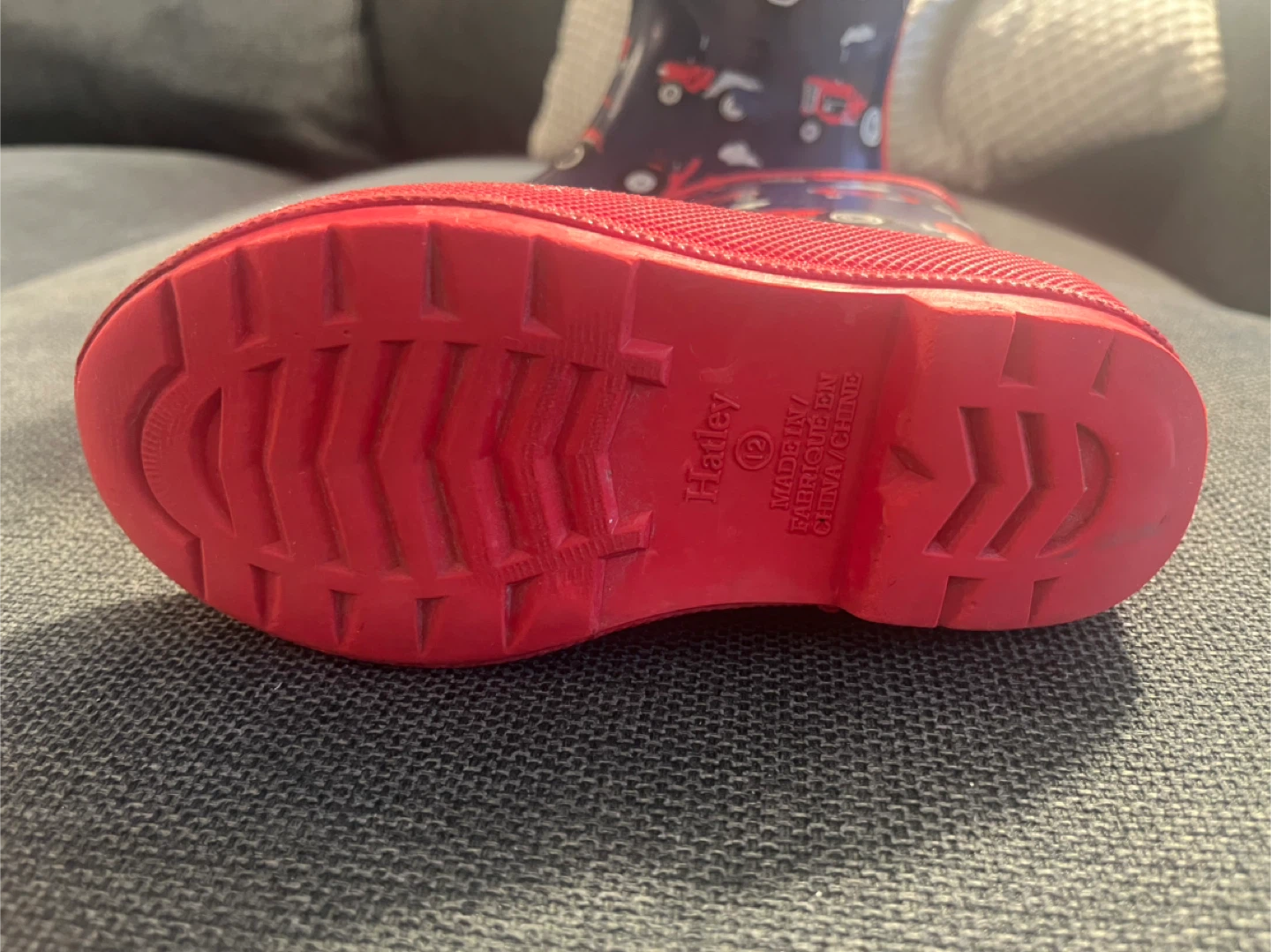 Hatley Kids Tractor Rain Boots Size 12 - photo 5