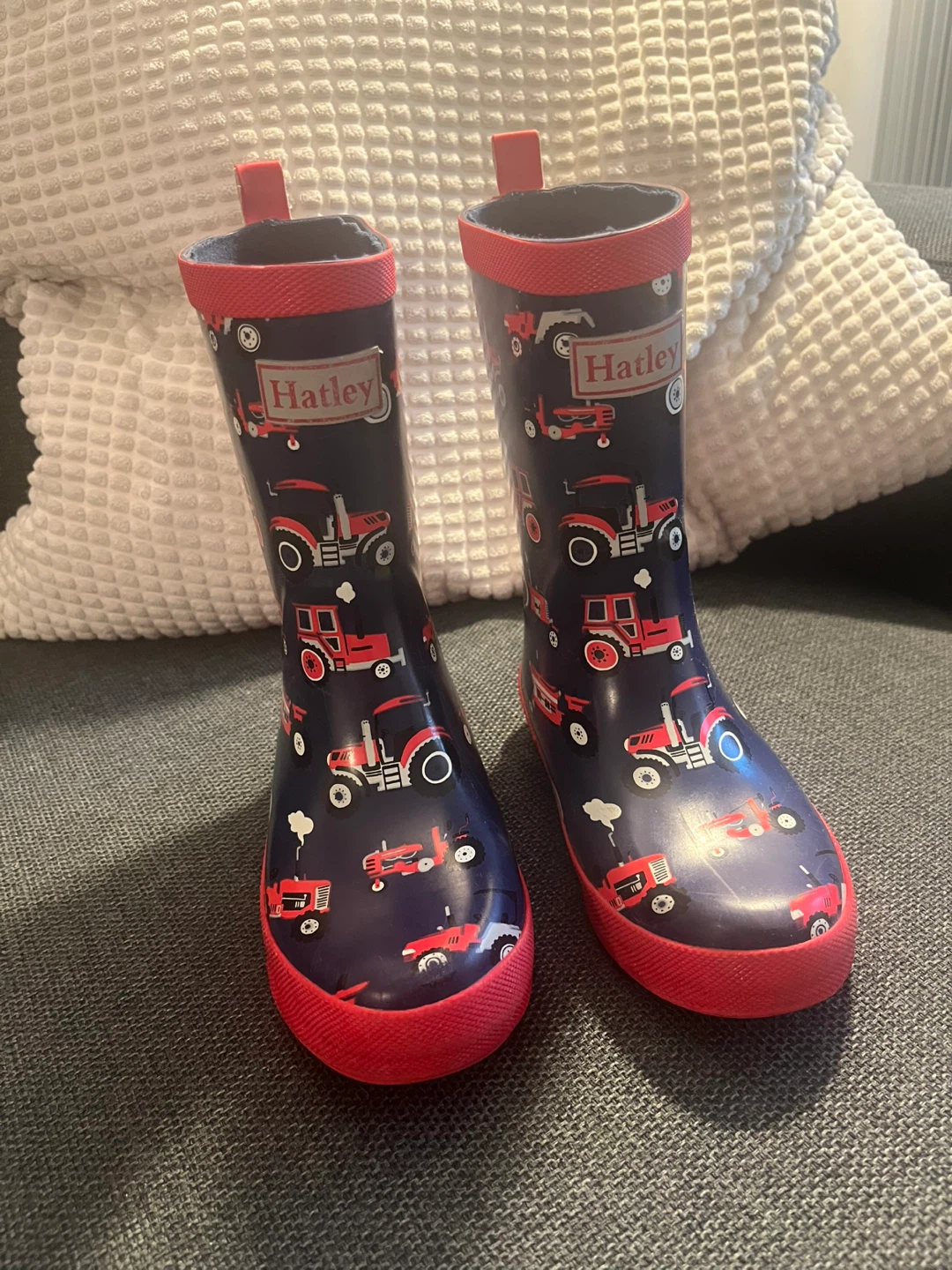 Hatley Kids Tractor Rain Boots Size 12 - photo 3