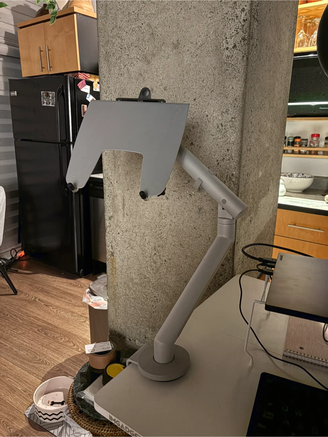 Ergonomic Monitor Arm Mount with laptop tray - photo 3