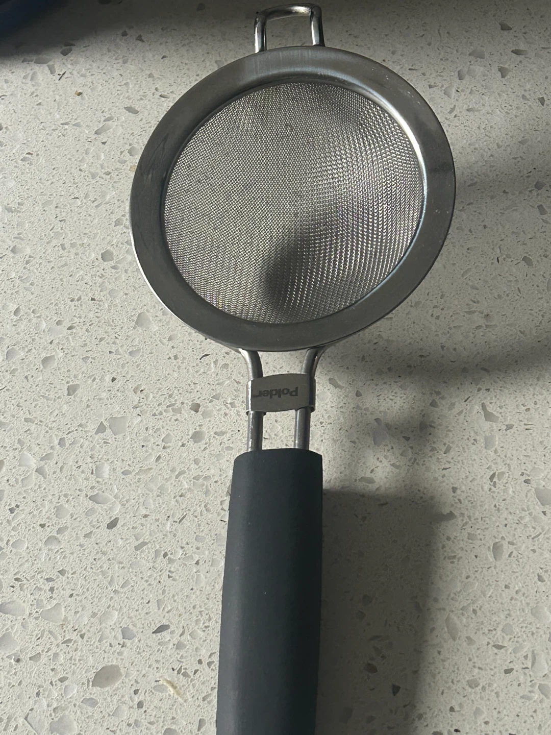 Polder Stainless Steel Mesh Strainer with Black Handle - photo 2