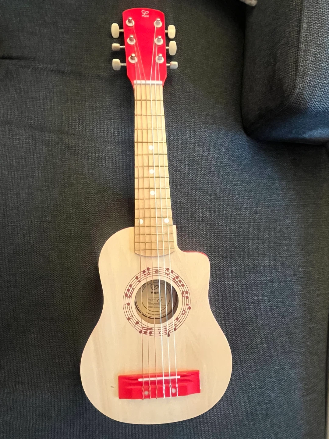 Hape Kids Wooden Guitar Red