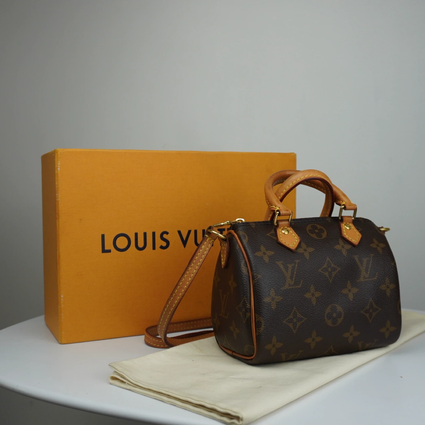 Louis Vuitton Speedy Nano Monogram Handbag