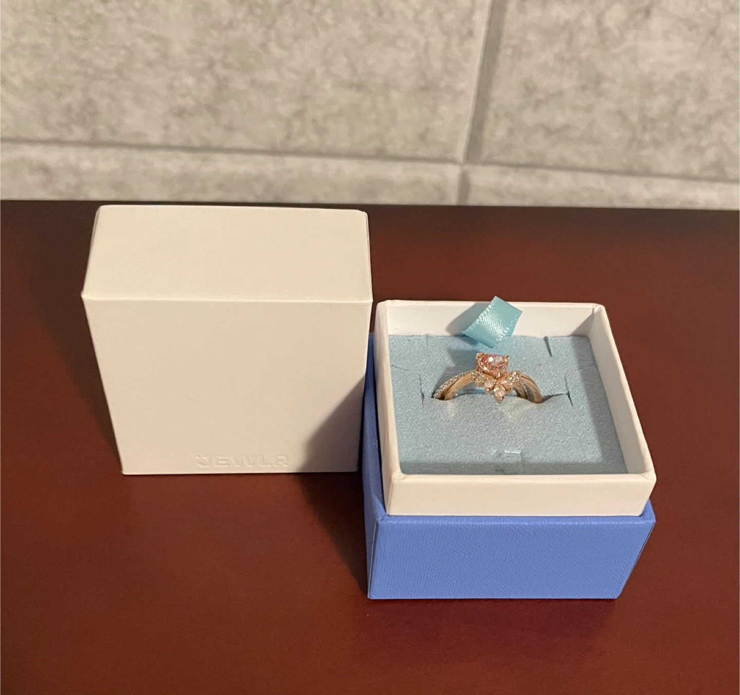 Swarovski Crystal and Rose Gold ring set - photo 3