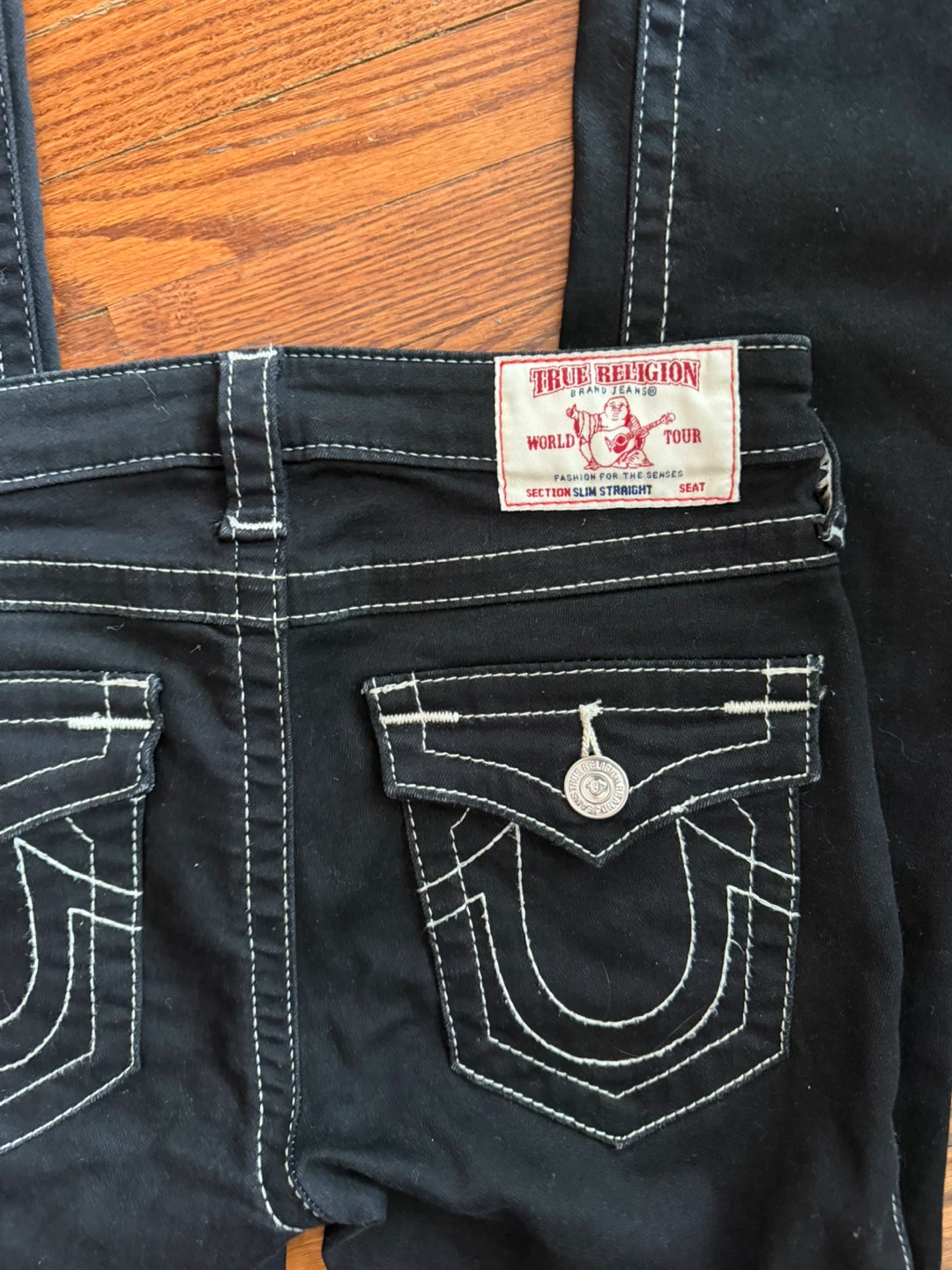 True Religion Section Slim Straight Black Jeans - photo 2
