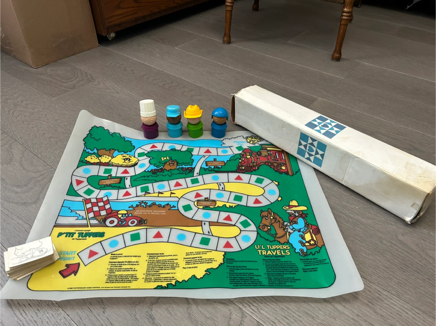 Vintage Tupperware Li'l Tuppers Travels Game, 1989