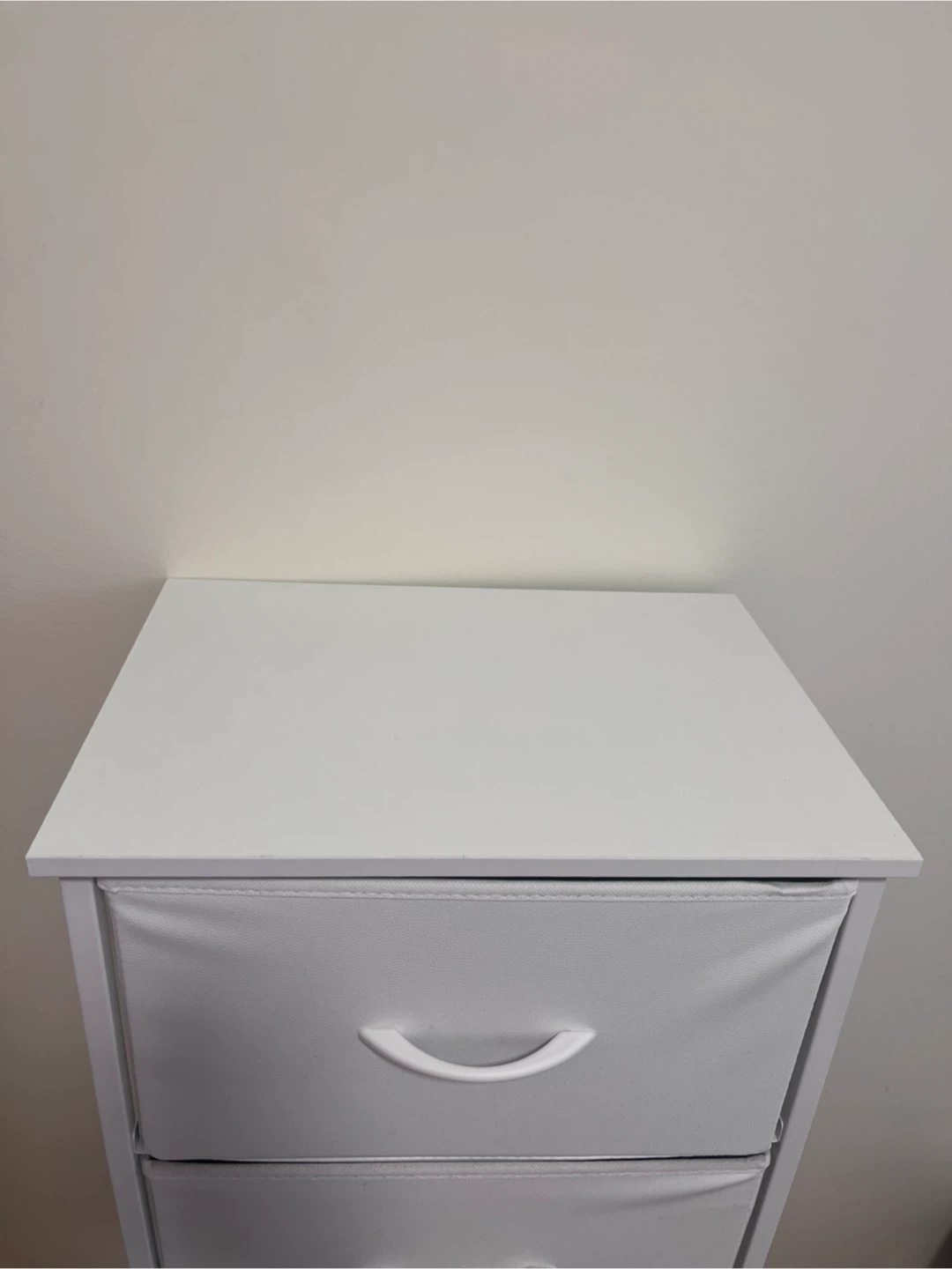 White 5-Drawer Fabric Dresser - photo 2