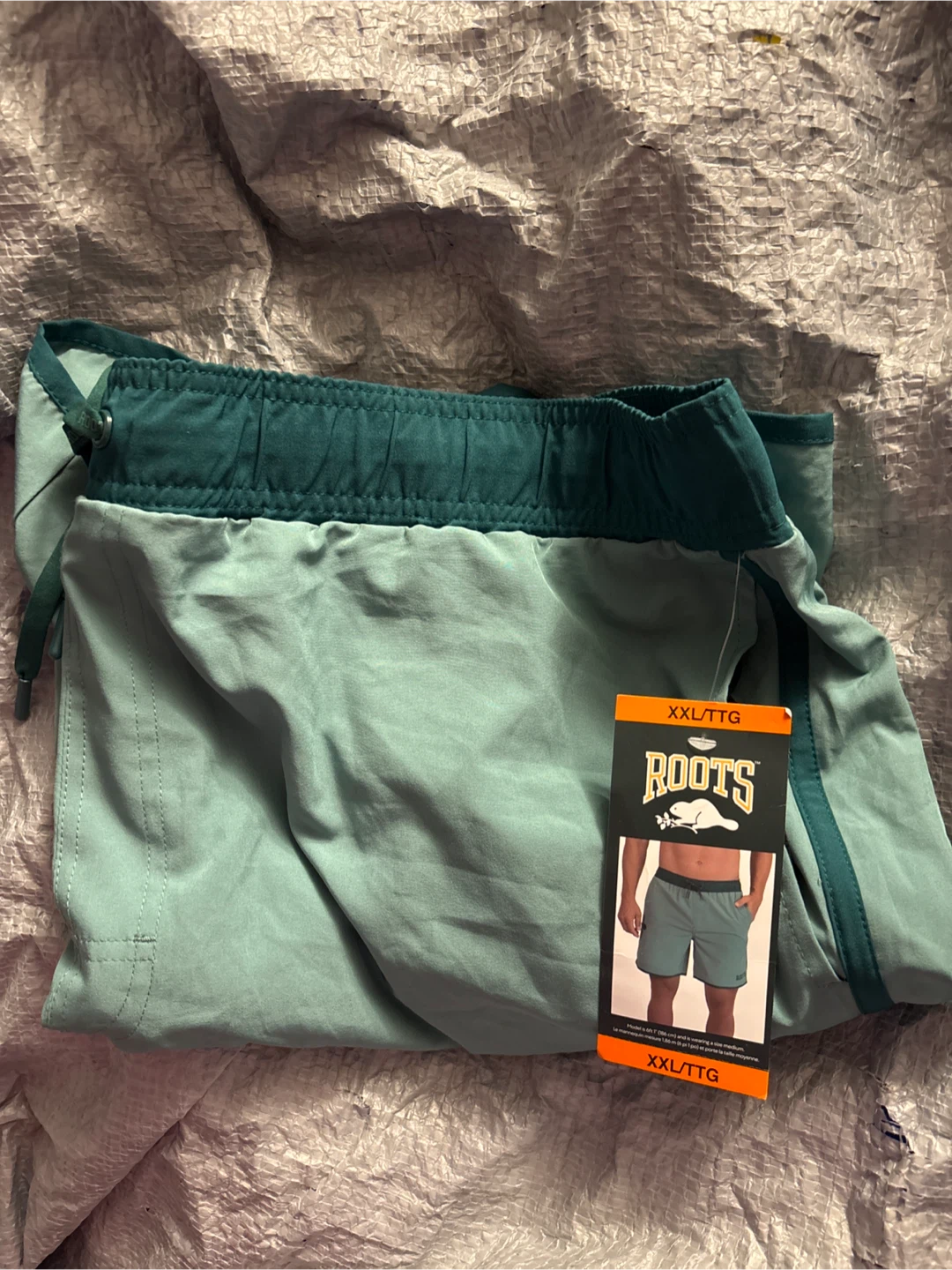 Roots Men's Swim Trunks Shorts Size XXL Teal