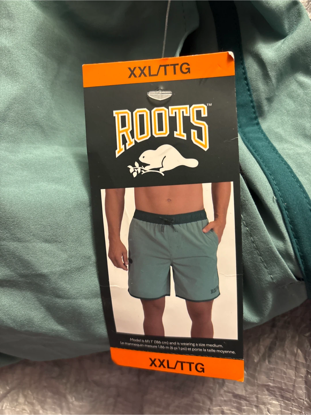 Roots Men's Swim Trunks Shorts Size XXL Teal - photo 2