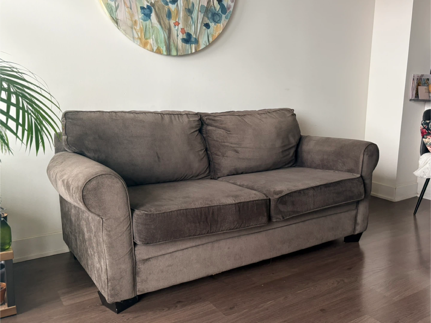 Grey Loveseat Sofa from the Bric