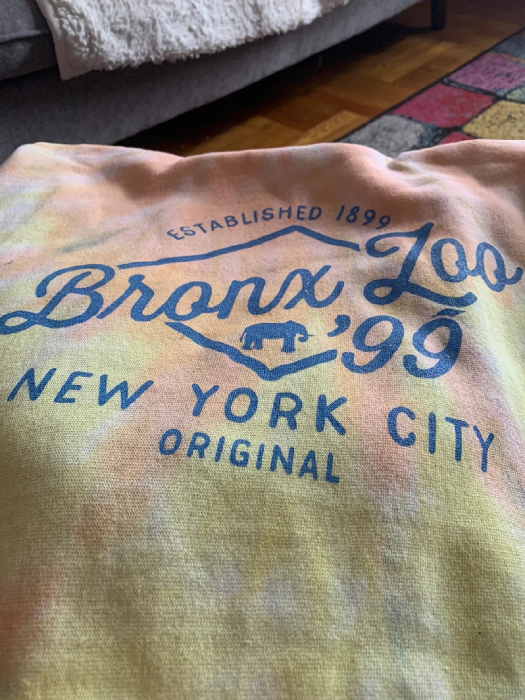 Bronx Zoo Original Sunrise Tie Dye Hoodie XXL - photo 4