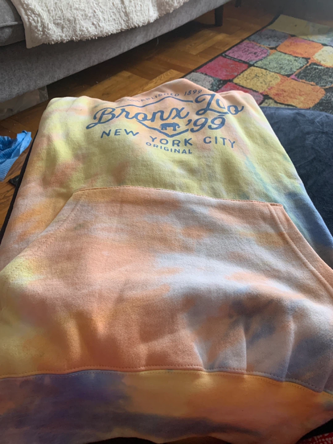 Bronx Zoo Original Sunrise Tie Dye Hoodie XXL - photo 2