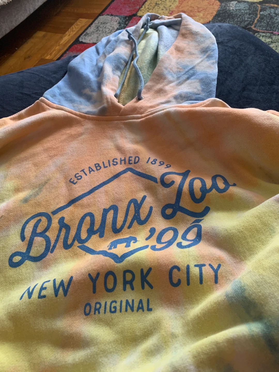 Bronx Zoo Original Sunrise Tie Dye Hoodie XXL