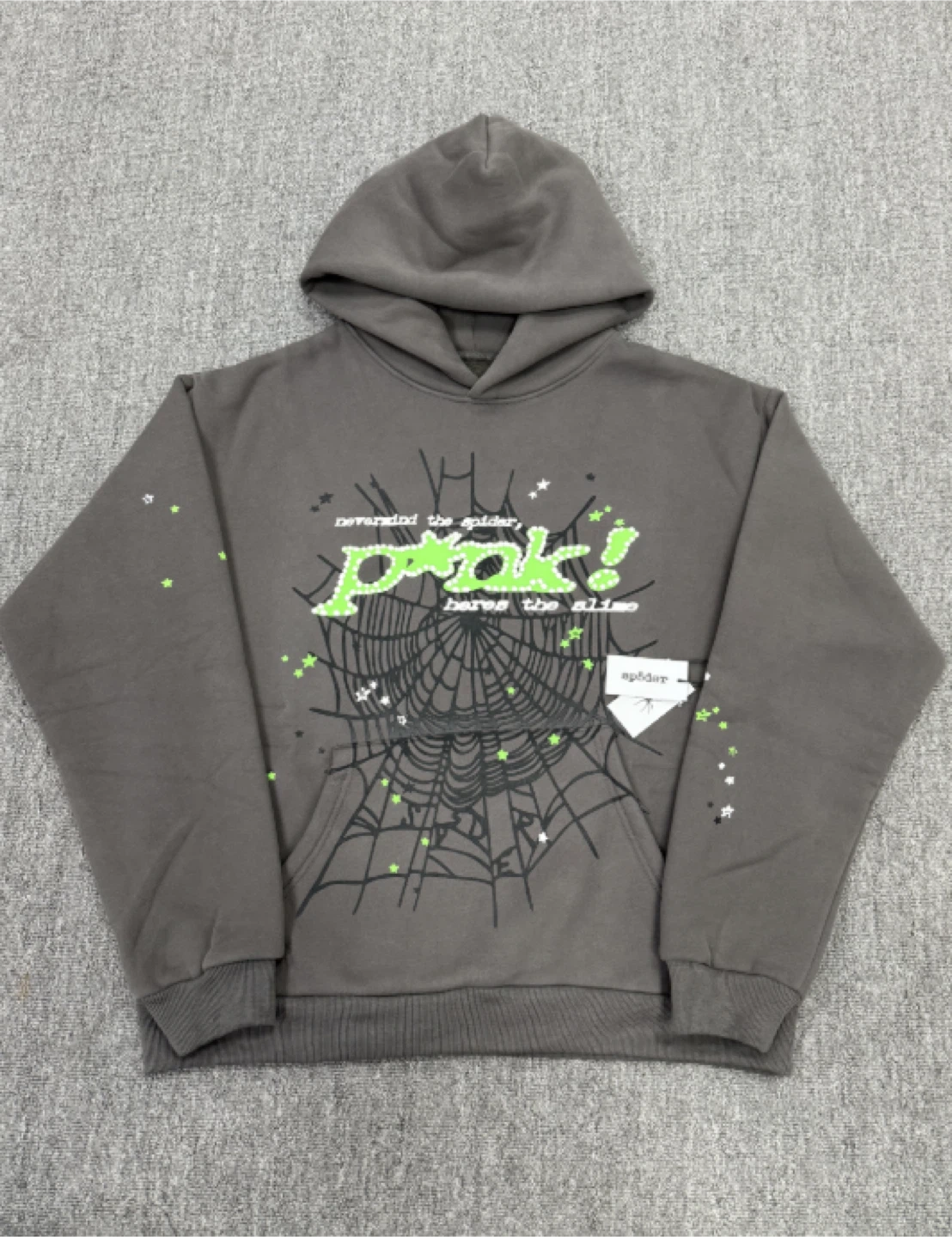 Grey and green Spider Colorway
