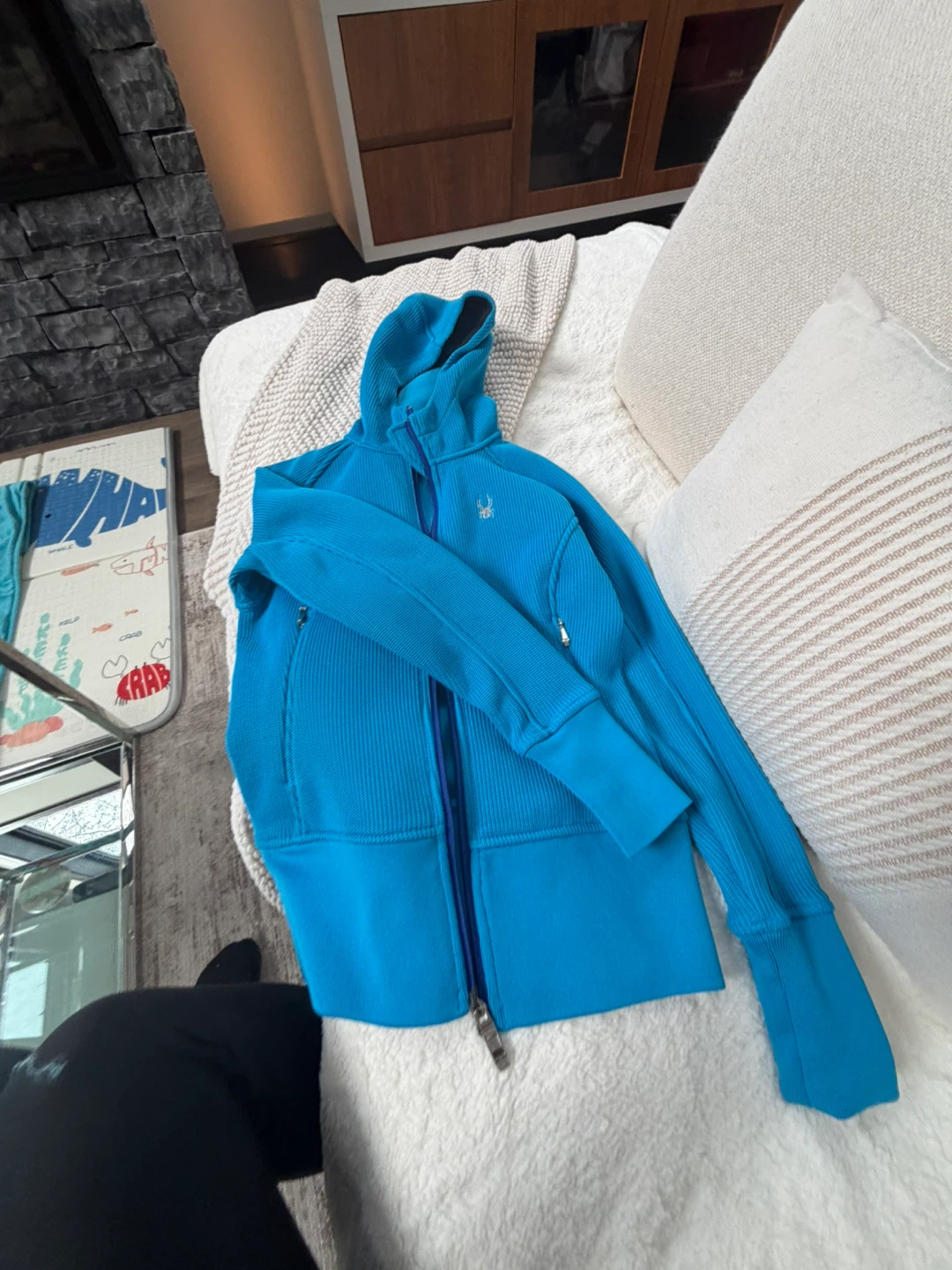 Spyder blue hoodie