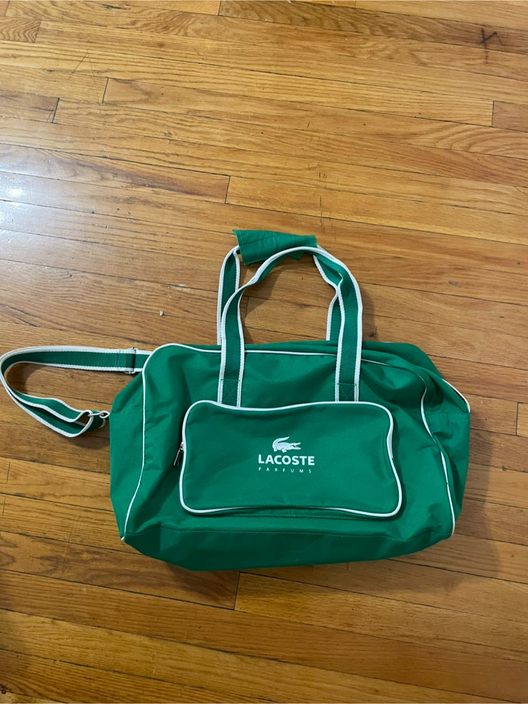 Green Lacoste Parfums Duffle Bag