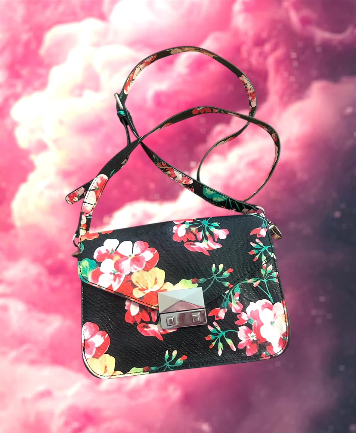 NEW FLORAL CROSSBODY BAG BY MANGO