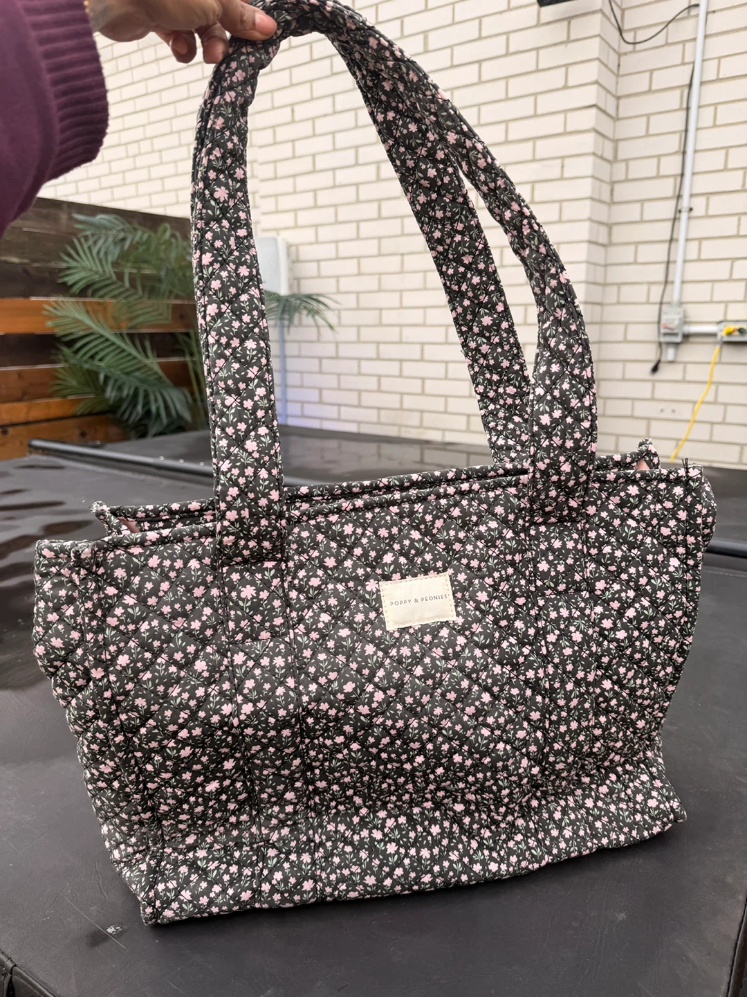 Poppy & Peonies Quilted Tote Bag - photo 2