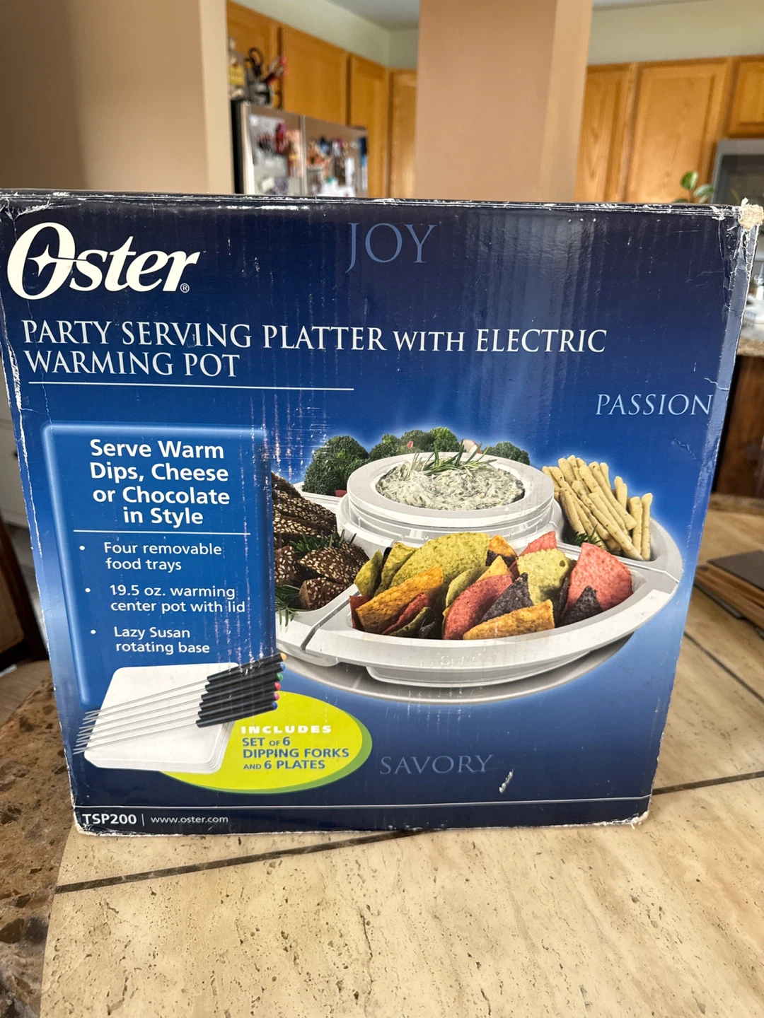 Oster Party Serving Platter with Electric Warming Pot