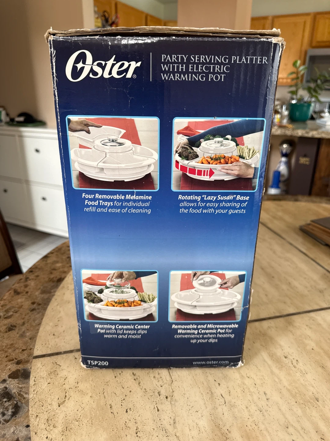 Oster Party Serving Platter with Electric Warming Pot - photo 2