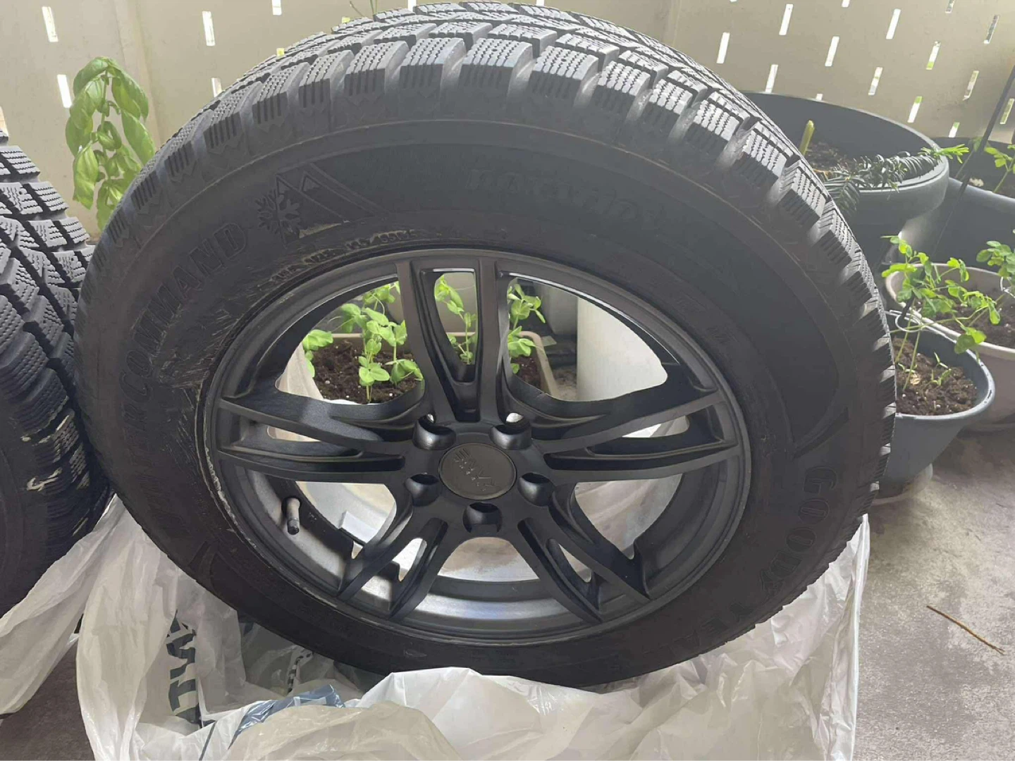 Set of 4 Winter Tires and Rims, - photo 2