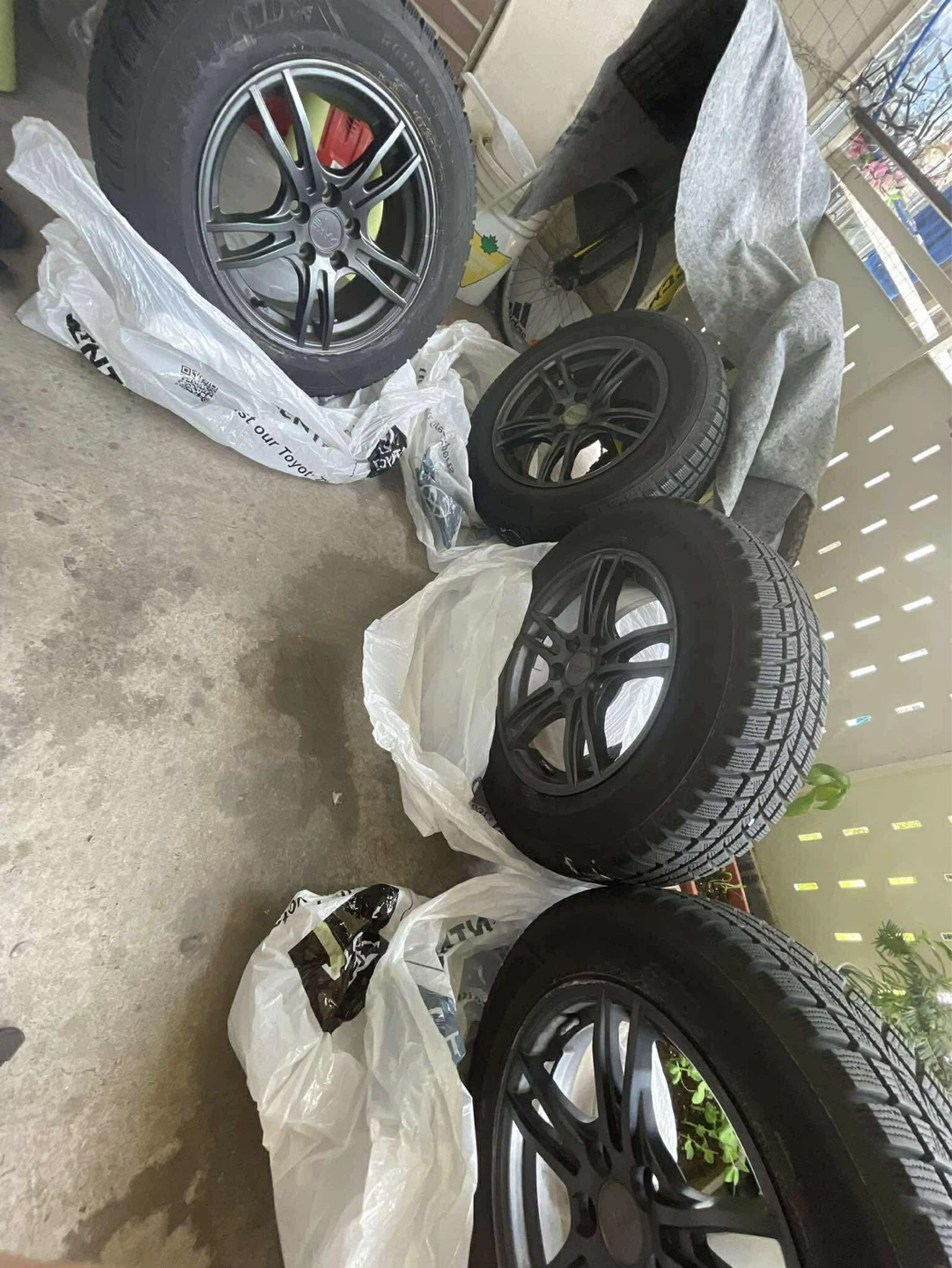 Set of 4 Winter Tires and Rims,