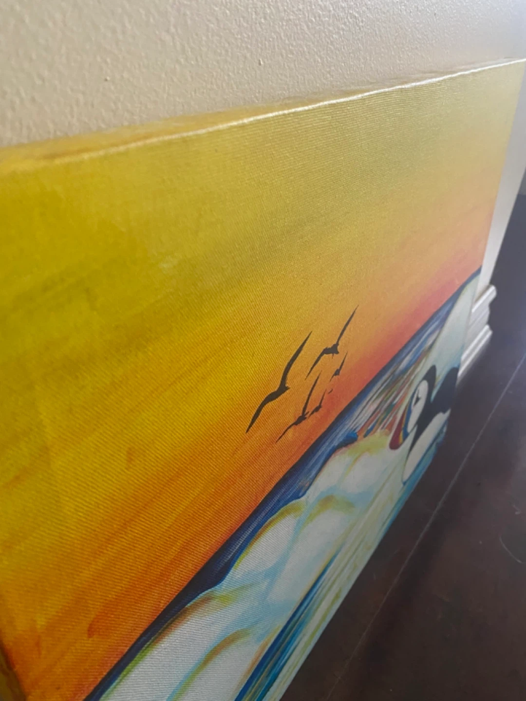 Original Puffin Canvas Painting - photo 3